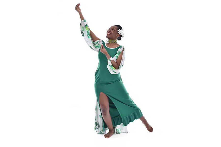 spark of creation lady in green